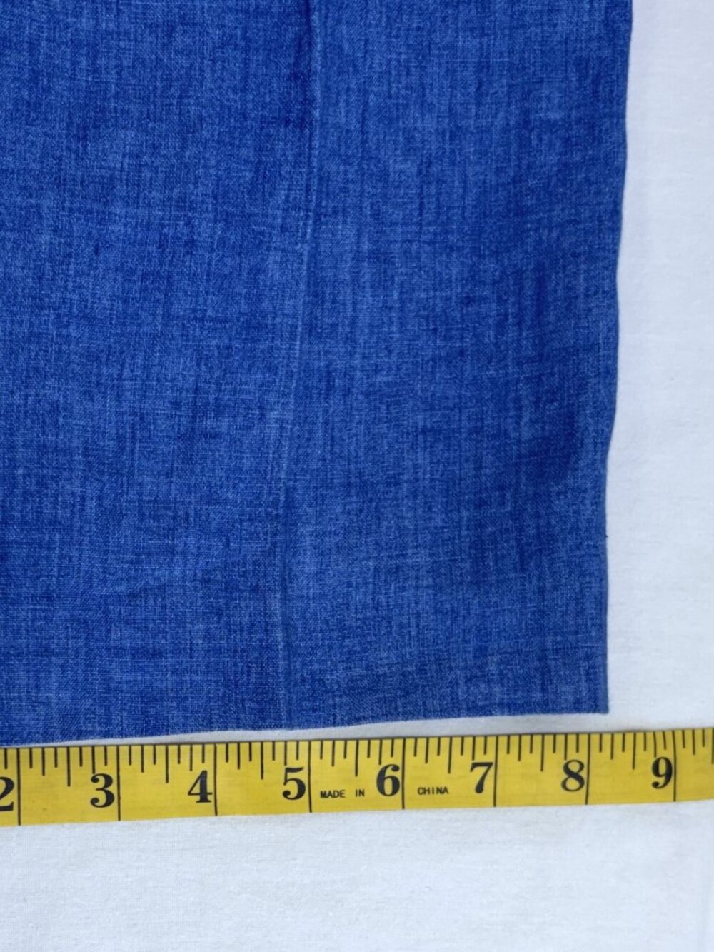 Blujacket Linen Dress Pants Size 36 Cerulean Blue Lined 29” Inseam Tailored - Picture 11 of 14